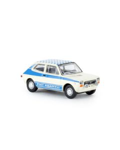 Personbiler, Fiat Abarth 127, Hvit/Blå, BRE22511