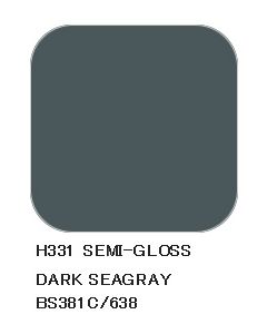 Mr. Hobby, mr-hobby-h-331-dark-seagray-bs381c-638-10-ml-aqueous-hobby-color, MRHH331