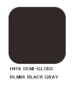 Mr. Hobby, Black Gray RLM66, 10 ml, Aqueous Hobby Color, MRHH416