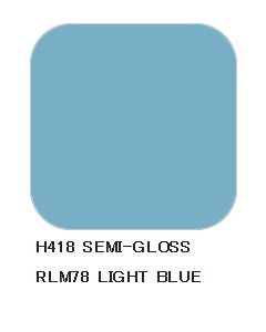 Mr. Hobby, Light Blue RLM78, 10 ml, Aqueous Hobby Color, MRHH418
