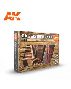 AK Interaktive, Old & Weathered Wood 3G, Paint sett, 11673