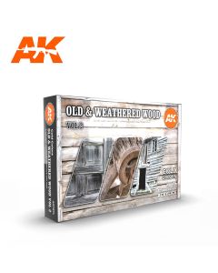 AK Interaktive, Old & Weathered Wood Vol II 3G, Paint sett, 11674