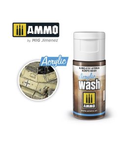 Mig Akrylmaling, ammo-by-mig-jimenez-0701-africa-korps-wash-acrylic-wash-15-ml, MIG0701