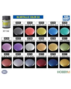 Mr. Hobby, mr-hobby-gx-203-metal-yellow-mr-metallic-color-gx-18-ml, MRHGX203