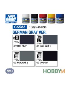 Mr. Hobby, mr-hobby-cs-583-german-gray-color-modulation-set-4-x-18-ml-mr-color, MRHCS583