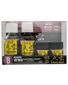 Mr. Hobby, mr-hobby-yw-02-yakumo-weathering-color-set-b-ww-2-eastern-front, MRHWY02