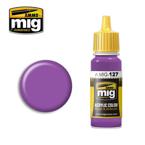 Mig Akrylmaling, ammo-by-mig-jimenez-0127-purple-acrylic-paint-17-ml, MIG0127
