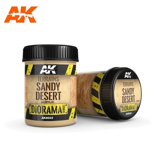AKI8022, ak-interactive-8022-diorama-series-terrains-sandy-desert-acrylic-250-ml