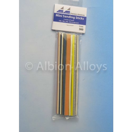 Verktøy, albion-alloys-360-mini-sanding-sticks-assorted-pack, ALB360