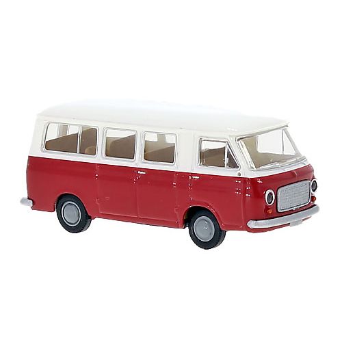 Personbiler, Fiat 238 Minibuss, Rød/Hvit, BRE34416