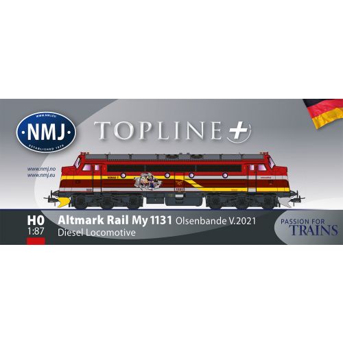 Topline Lokomotiver, nmj-topline-plus-90615-altmark-rail-tmy-1131-nohab-dc, NMJT90615