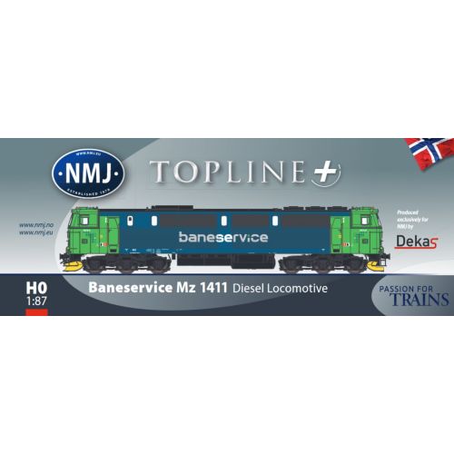 Lokomotiver Norske, nmj-exclusive-89913-baneservice-mz2-1411-skuld-dcc, NMJE89913